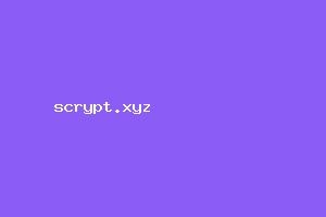 scrypt.xyz original domain preview