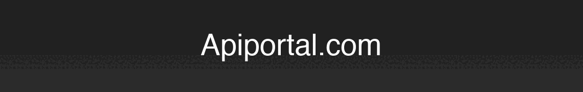 Wide APIPortal.com animated banner linking to its domain sale listing